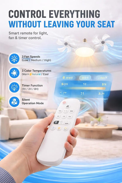Drone Style Led Ceiling Fan Light