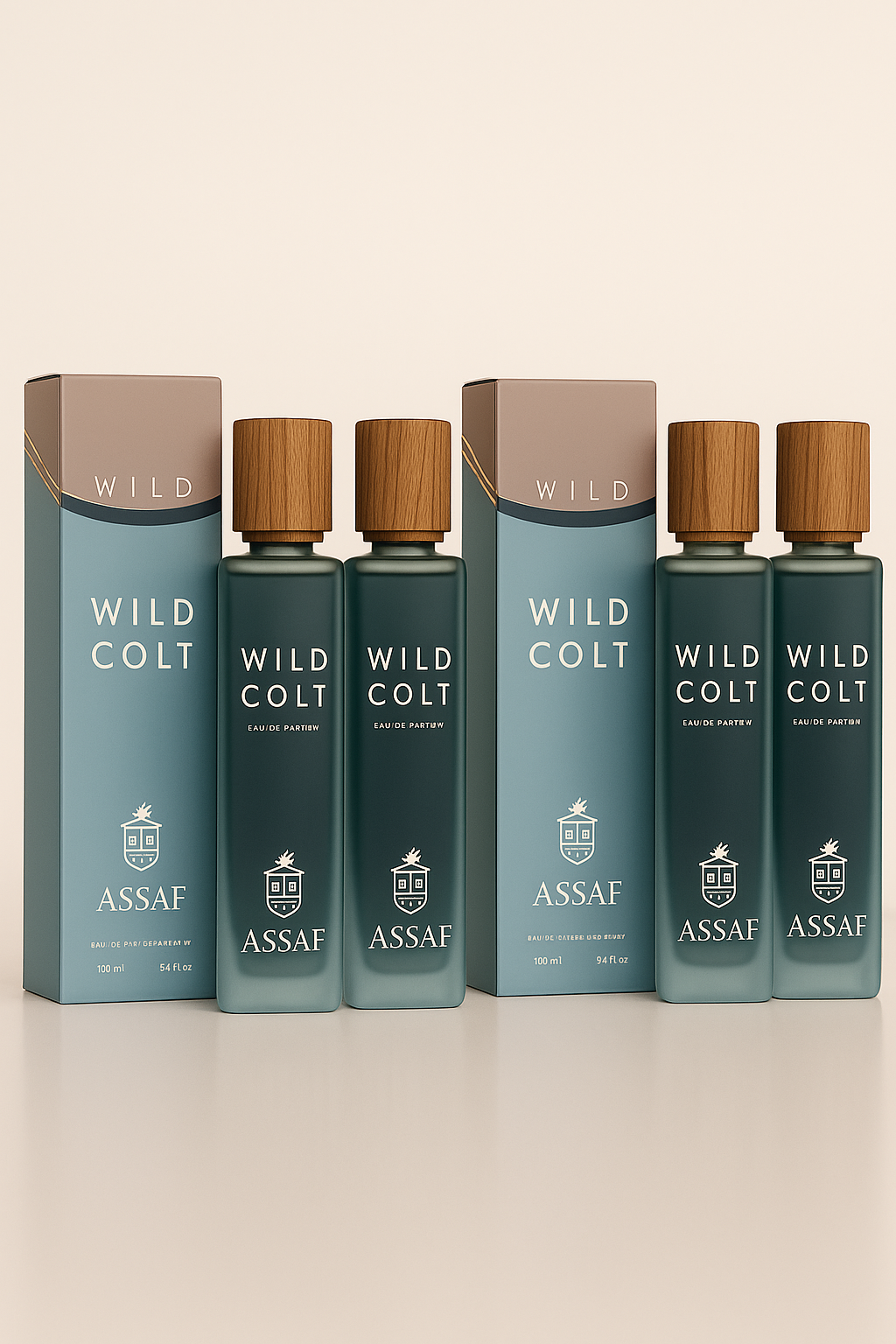 Wild Colt by Assaf – 4 Bottles × 200ml (Total 800ml) | وايلد كولت من أساف – 4 عبوات × 200 مل (إجمالي 800