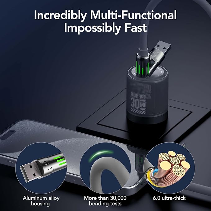 4-in-1 Fast Charging Cable – The One Cable to Rule Them All
